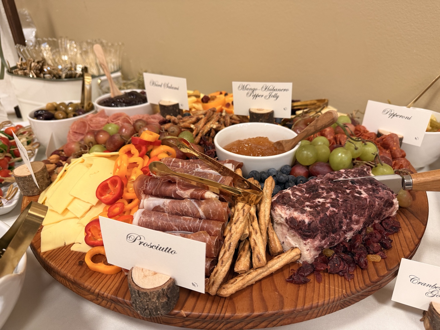 Custom catering display