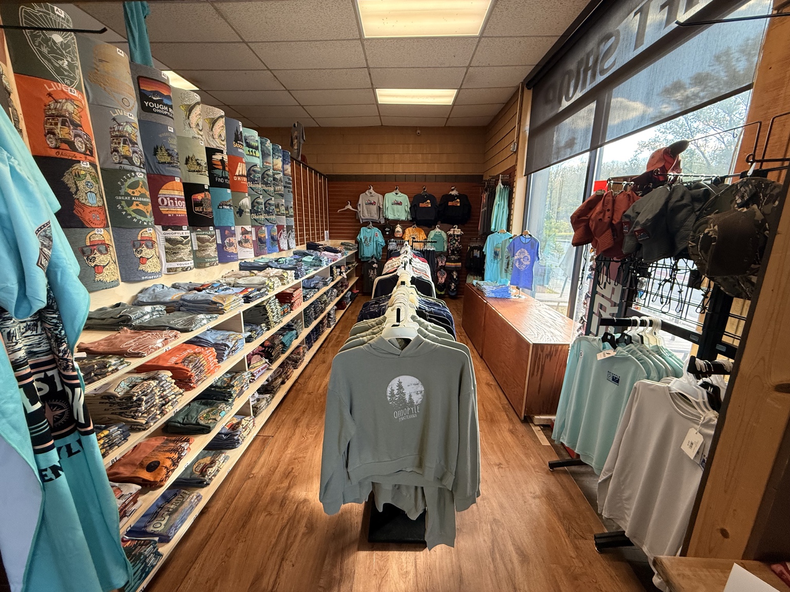 Falls Market apparel area